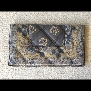 Cotton print clutch
